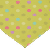 Tupfenhintergrundmuster Tischdecke (Schrägansicht)