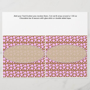 Tupfenpunkte Benutzerdefinierte Süßigkeiten-Riegel Flyer