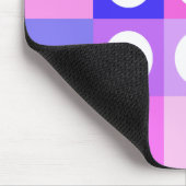 Tupfenquadrate und Kreise Mousepad (Ecke)