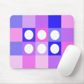 Tupfenquadrate und Kreise Mousepad (Mit Mouse)