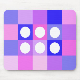 Tupfenquadrate und Kreise Mousepad