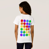 Tupfenregenbogen T-Shirt (Schwarz voll)