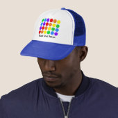 Tupfenregenbogen Truckerkappe (Beispiel)