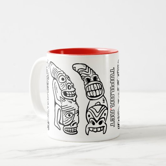 Tupilak-Tasse Zweifarbige Tasse (Vorderseite Links)