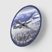 Tupolev (Туполев) Tu-104 Airliner Runde Wanduhr (Winkel)