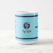 Tupolev (Т у о е в) Tu-104 Airliner Kaffeetasse (Mittel)