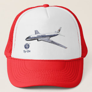 Tupolev (Т у о е в) Tu-104 Airliner Truckerkappe
