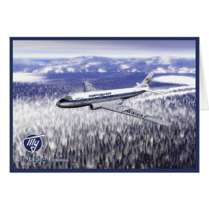 Tupolev (Т у п о е в) Tu-104 über Sibirien