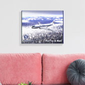 Tupolev (Т у п о е в) Tu-104 über Sibirien Leinwanddruck (Insitu (Wohnzimmer))