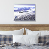 Tupolev (Т у п о е в) Tu-104 über Sibirien Leinwanddruck (Insitu (Schlafzimmer))