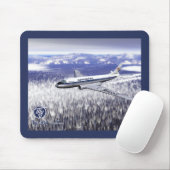 Tupolev (Т у п о е в) Tu-104 über Sibirien Mousepad (Mit Mouse)