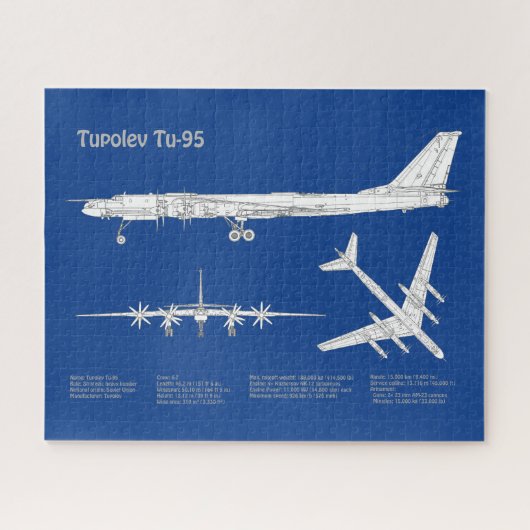 Tupolev Tu-95 - Flugzeugkonzepte ABD Puzzle (Horizontal)