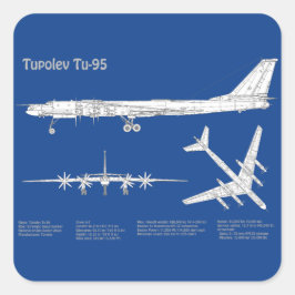 Tupolev Tu-95 - Flugzeugkonzepte ABD Quadratischer Aufkleber