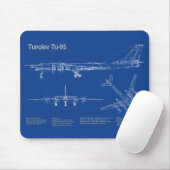 Tupolev Tu-95 - Flugzeugkonzepte AD Mousepad (Mit Mouse)