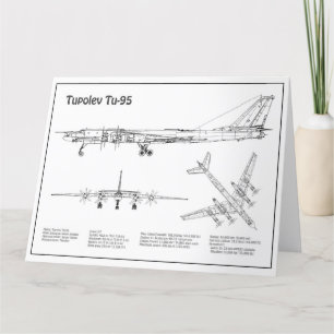 Tupolev Tu-95 - Flugzeugkonzepte BD Dankeskarte