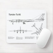 Tupolev Tu-95 - Flugzeugkonzepte BD Mousepad (Mit Mouse)