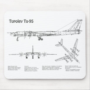 Tupolev Tu-95 - Flugzeugkonzepte BD Mousepad