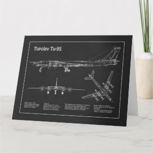 Tupolev Tu-95 - Flugzeugkonzepte PD Dankeskarte