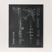Tupolev Tu-95 - Flugzeugkonzepte PD Puzzle (Vertikal)