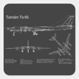 Tupolev Tu-95 - Flugzeugkonzepte PD Quadratischer Aufkleber