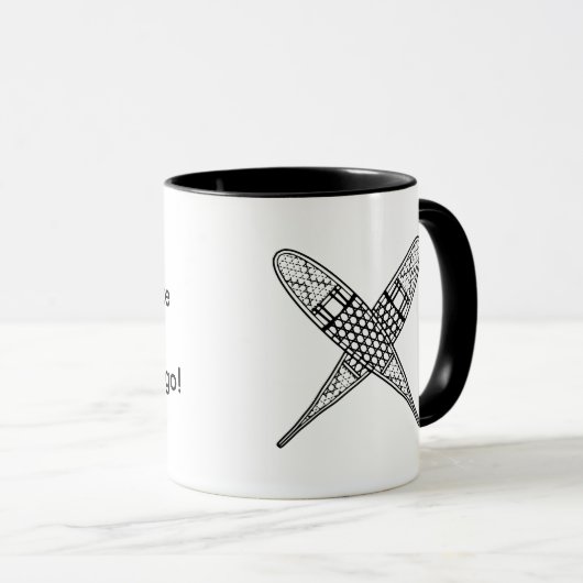 Tupper See nennt - Snowshoes Tasse (VorderseiteRechts)