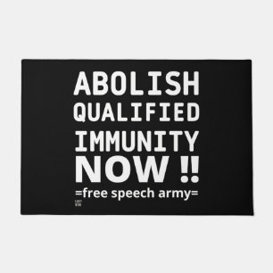 Tür "ABOLISH Q.I." Fußmatte