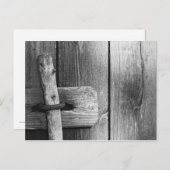 Tür alter Scheune 4 Postkarte (Vorne/Hinten)