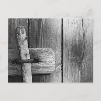Tür alter Scheune 4 Postkarte