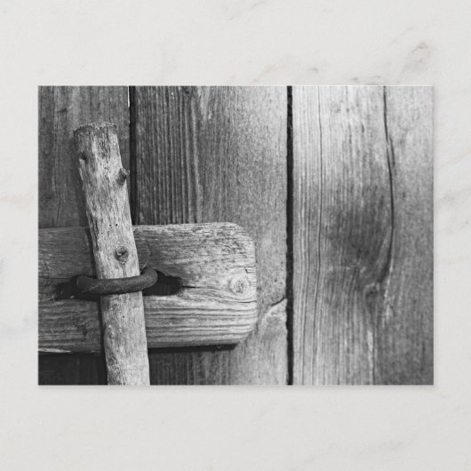 Tür alter Scheune 4 Postkarte (Vorderseite)