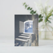 Tür auf einem mystischen Auge geöffnet Postkarte (Stehend Vorderseite)