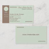 Tür-Aufhänger-TagesWellness-Center Visitenkarte (Vorne/Hinten)