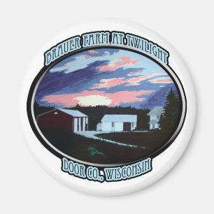 Tür Co., WI-Bauernhaus Magnet