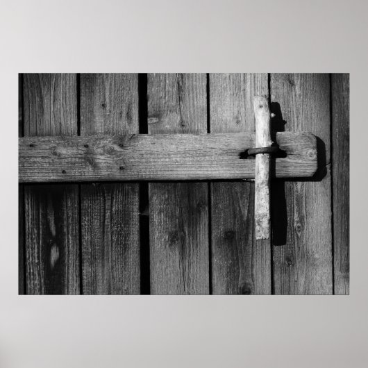 Tür der alten Scheune 3 Poster (Vorne)