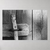 Tür der alten Scheune 4 Poster (Vorne)