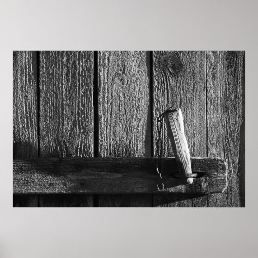 Tür der alten Scheune 9 Poster (Vorne)