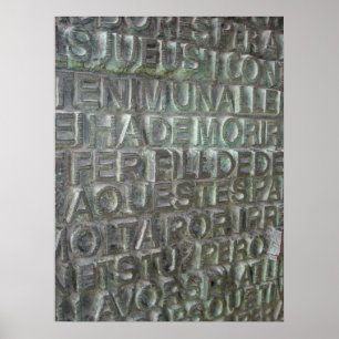 Tür des Sagrada Familia, Barcelona Poster