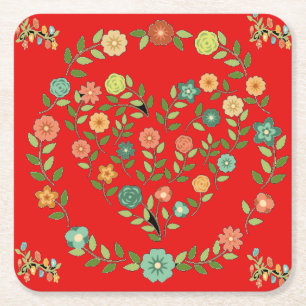 tür Gläser Rechteckiger Pappuntersetzer