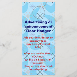 TÜR-HANGER-Werbeaktion-Tags für Retro-Werbung