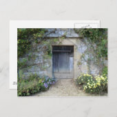 Tür in Haddon Hall in Derbyshire Postkarte (Vorne/Hinten)