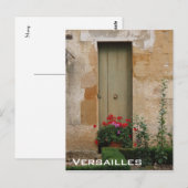 Tür in Versailles Postkarte (Vorne/Hinten)