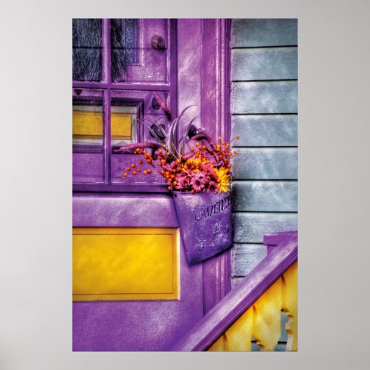 Tür - Lavendel Poster (Vorne)