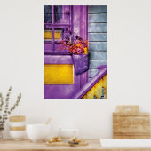 Tür - Lavendel Poster (Küche)