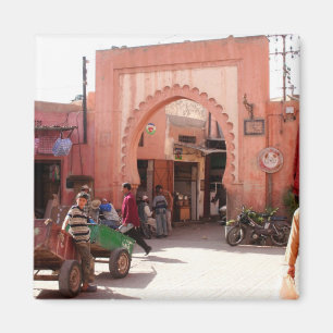 Tür Marrakeschs Medina Magnet