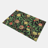 TÜR MAT: WILLIAM MORRIS : POMEGRANATE FUßMATTE (Schrägansicht)