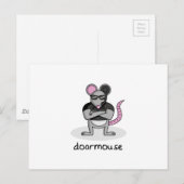 Tür-Maus Postkarte (Vorne/Hinten)