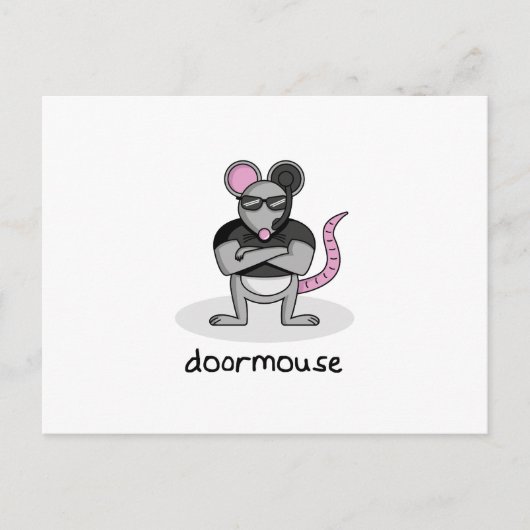 Tür-Maus Postkarte (Vorderseite)