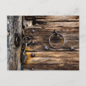 Tür mit Schloss Postkarte (Vorderseite)