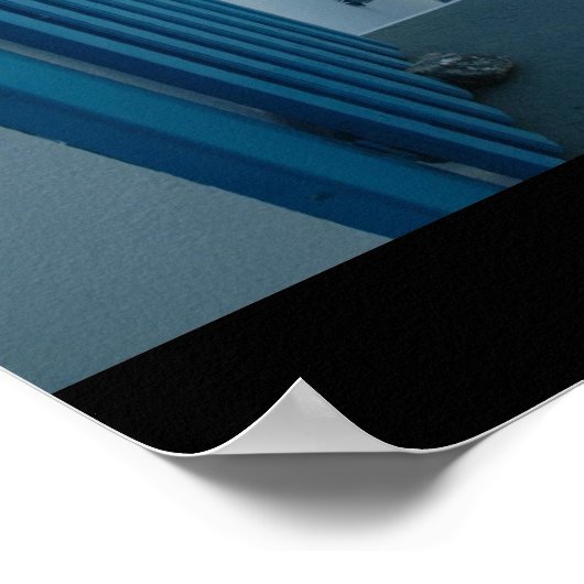 Tür nach Santorini Poster (Ecke)