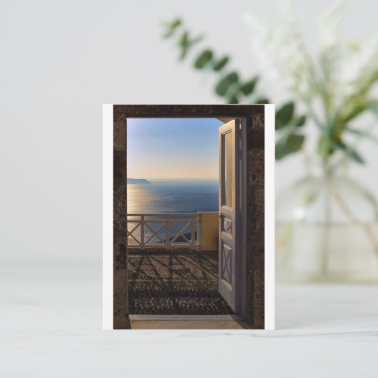 Tür Postkarte (Stehend Vorderseite)