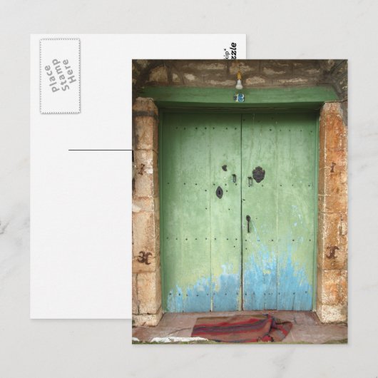 Tür Postkarte (Vorne/Hinten)